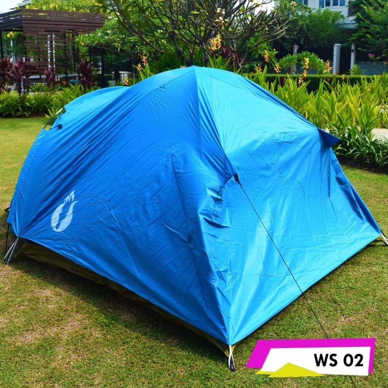 Tenda camping dobel layer kapasitas 4-5 orang dewasa