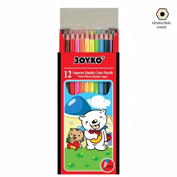 

WARNAPENSIL- PENSIL WARNA JOYKO PANJANG 12 WARNA -PENSIL WARNA