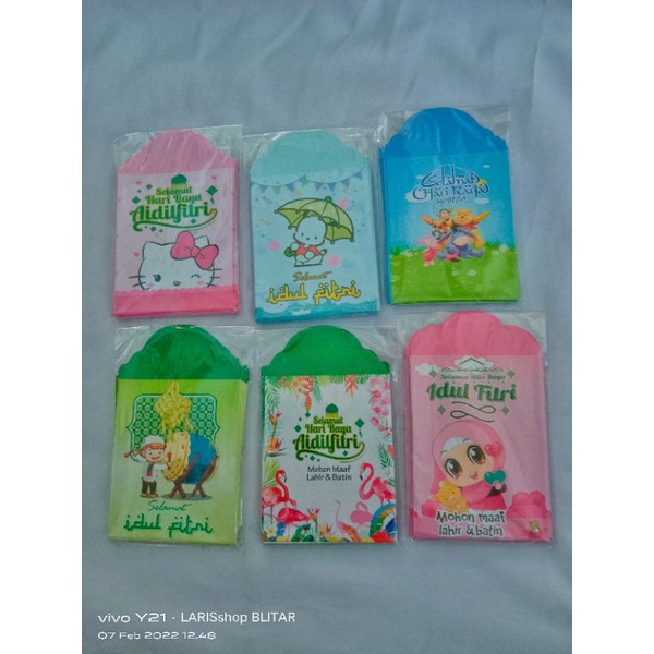 

(SIAP PAKAI) AMPLOP LEBARAN SIZE 7*11 SUDAH DI LEM 1 PACK isi 10 pcs motif random