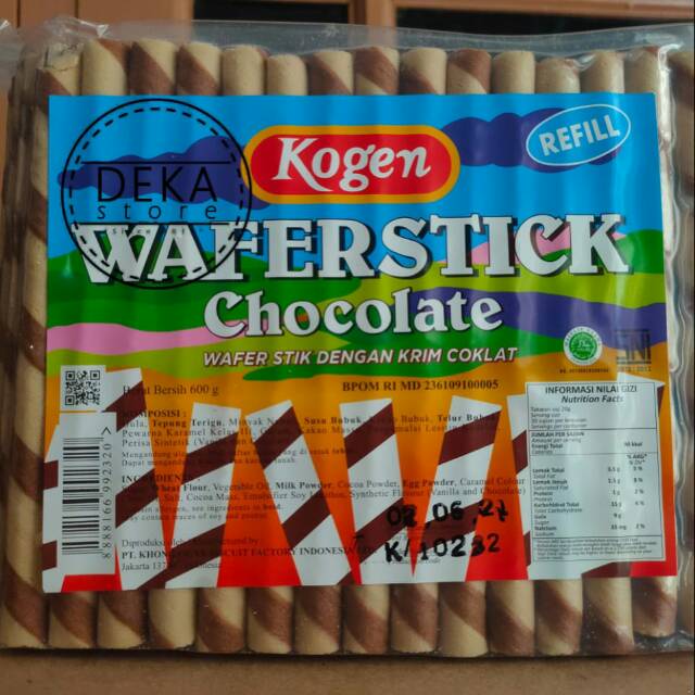 

Wafer stick chocolate / astor kogen refill dan toples 500 gram