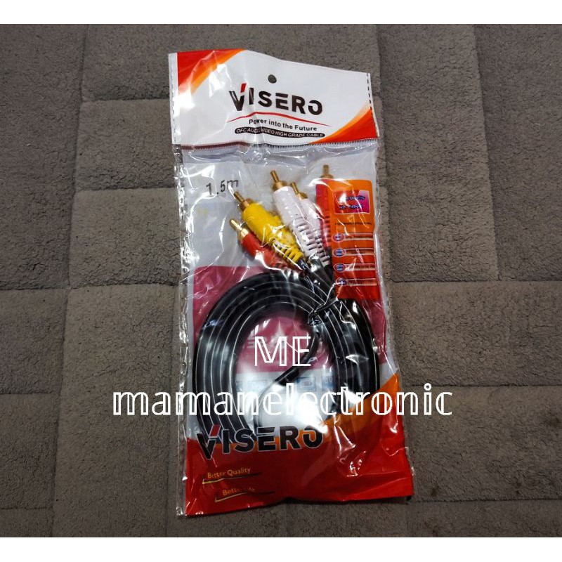 Kabel RCA 3×3 1,5 Meter / Audio Cable 3-3 VISERO / Kabel 6 RCA 1,5 Meter VISERO
