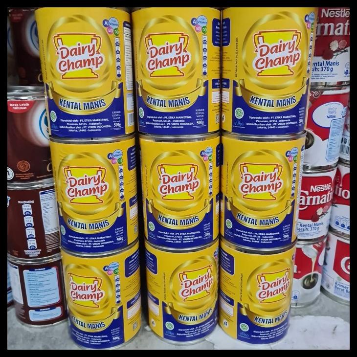 

SUSU KRIMER KENTAL MANIS DAIRY CHAMP 500GR KODE 572
