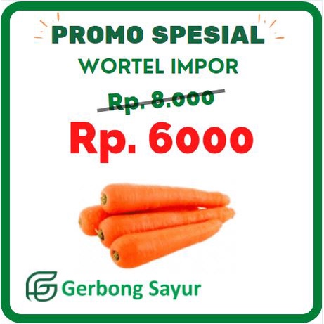

Wortel Import - Wortel Impor Segar - 500g