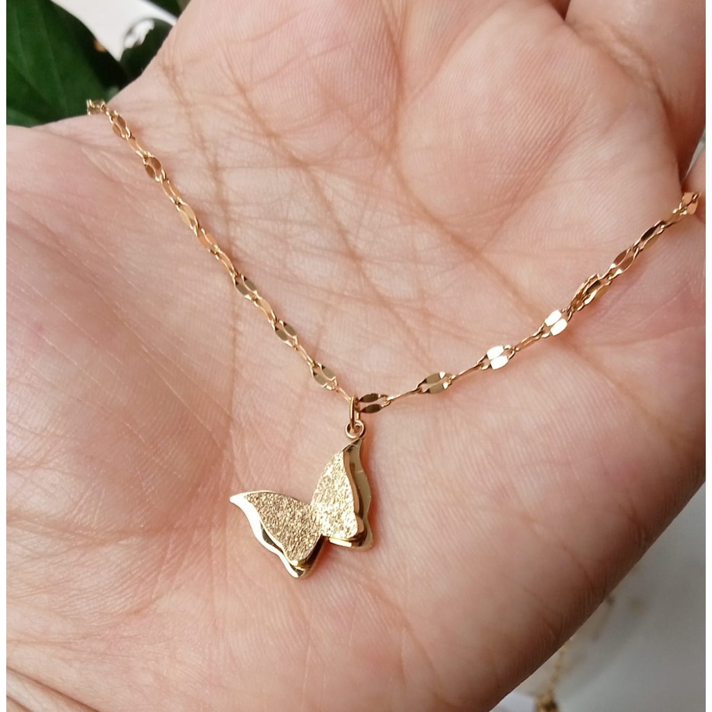 kalung wanita asli titanium / perhiasan wanita asli titanium