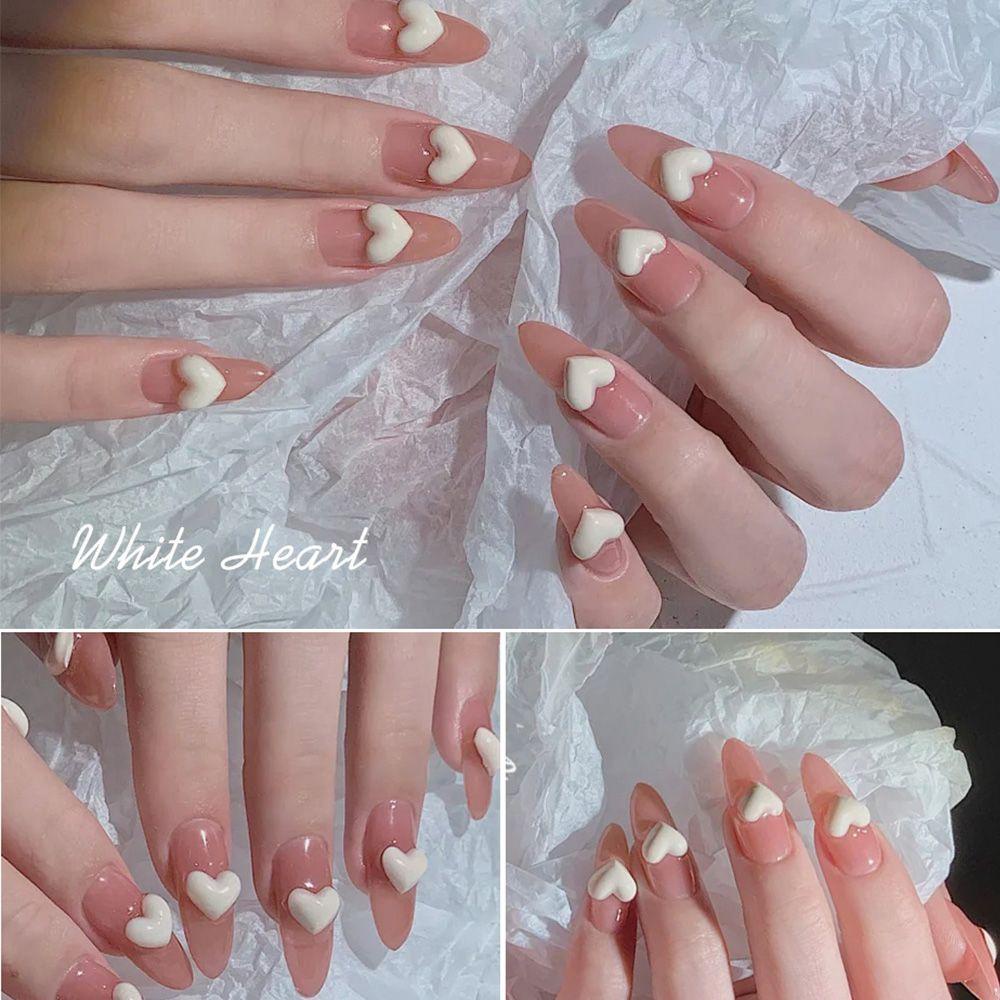 Preva Dekorasi Nail Art DIY Manicure Ungu Biru Putih Pink 3D