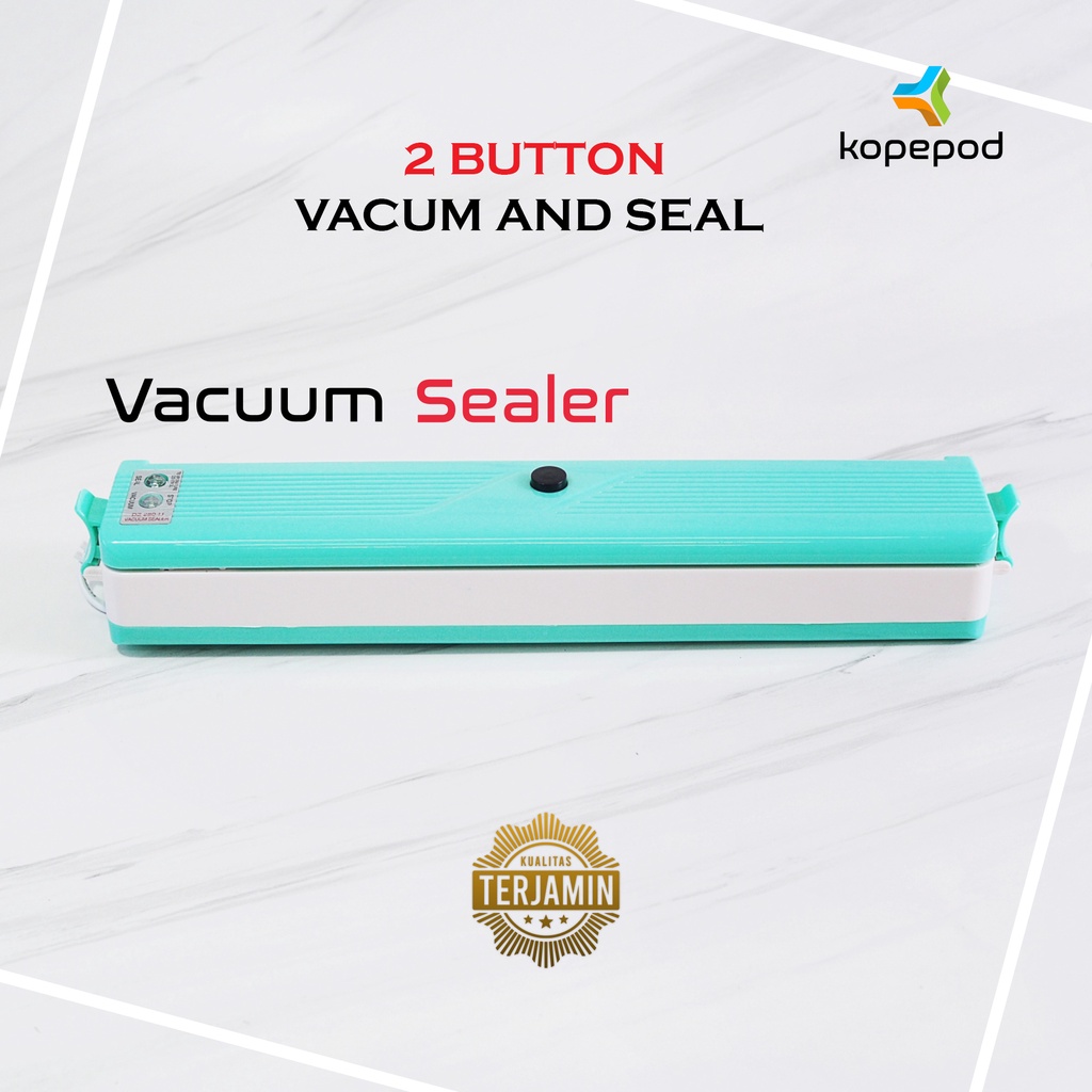 Vacuum Sealer Vacum Sealer Makanan Vakum Makanan Daya Hisap Tinggi 2 Tombol