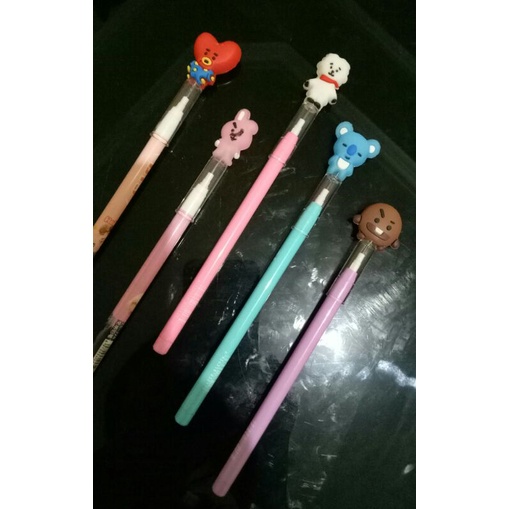 

Pensil Bensia BT21 pensil karakter cabut BT21