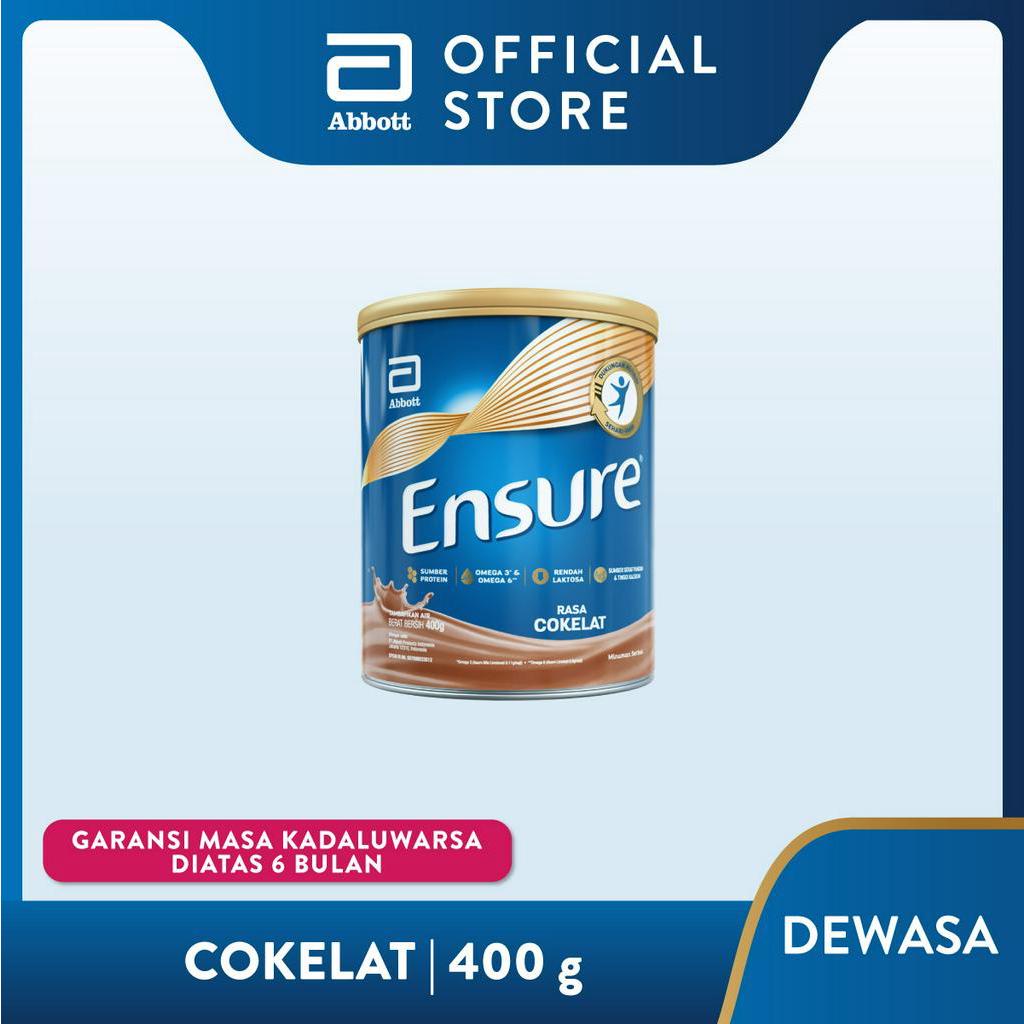 

Ensure Susu Nutrisi Dewasa Rendah Laktosa - Coklat 400 gr