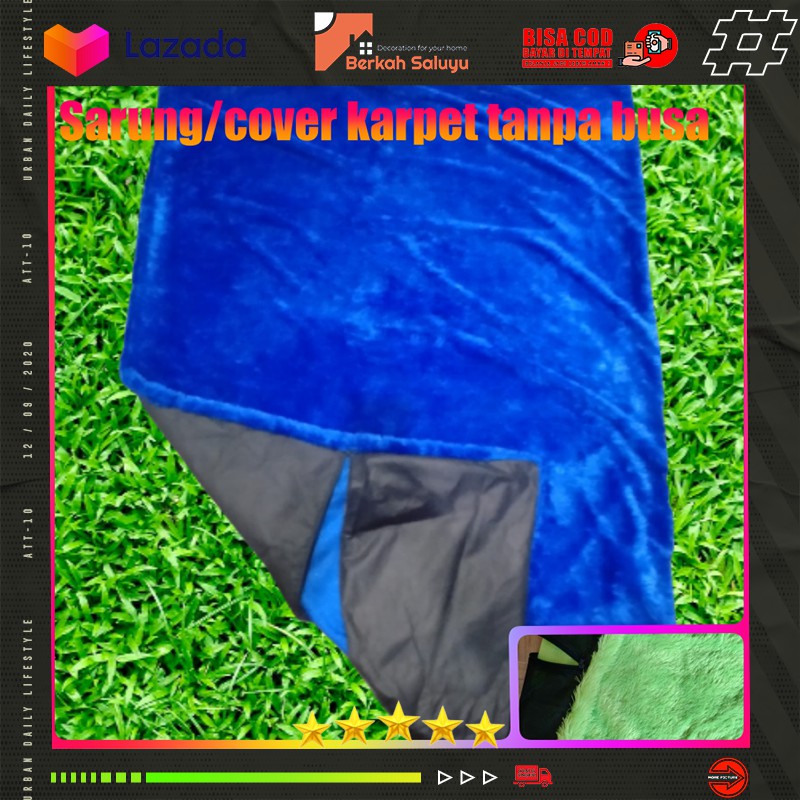 Sarung  / cover Karpet Bulu Rasfur Polos 200x150cm Kasur Lantai /karpet bulu tebal / non anti slip