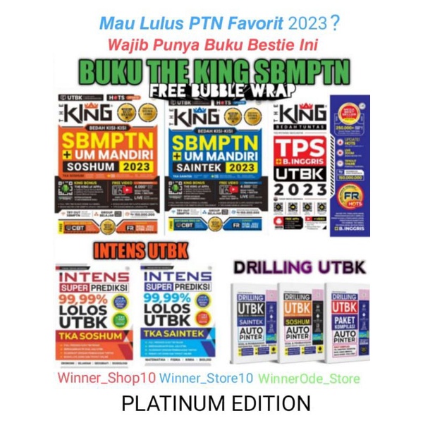 Jual Buku Platinum Edition The King Ips Soshum Original Buku