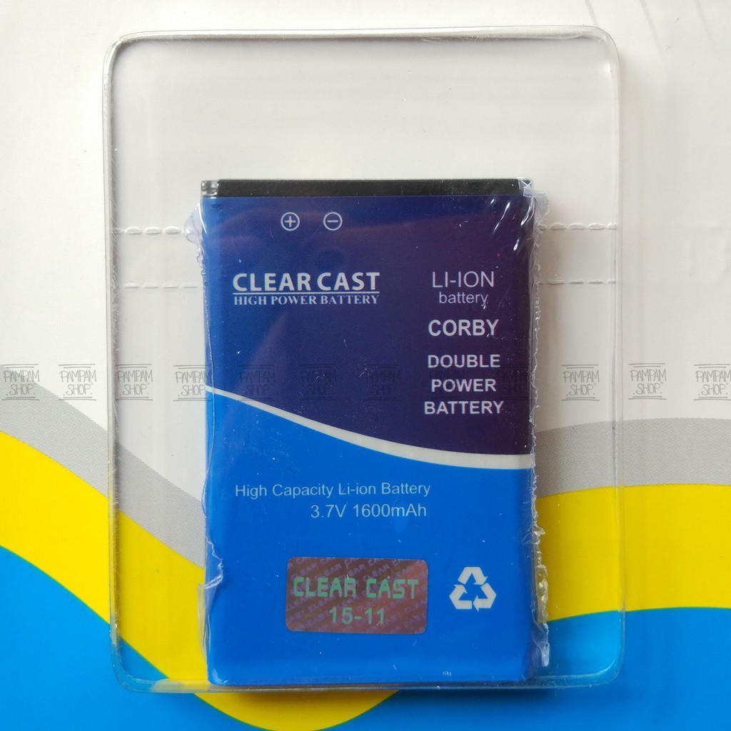 Baterai Clear Cast Double Power Samsung Galaxy Corby Plus Monte B3410 S3650 S5620 C6612 Batre Batai