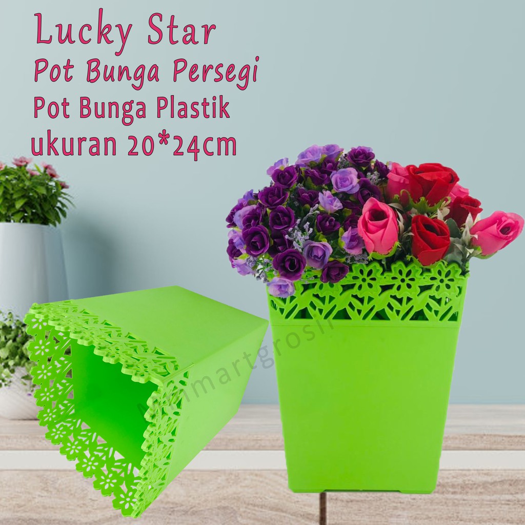 Lucky Star / Pot Bunga Segi / Pot bunga / No.5381