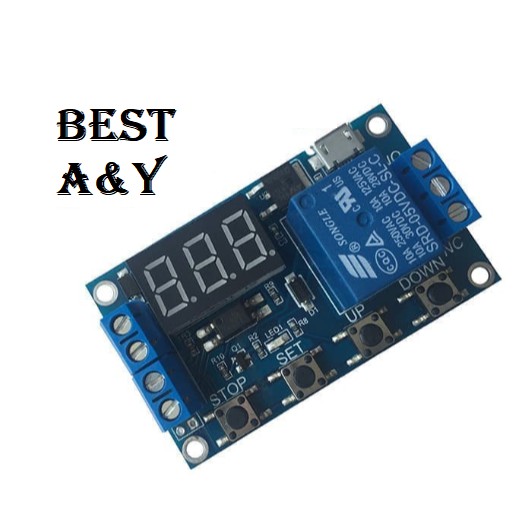 Timer Digital Relay Module DC 12V 5V PLC Delay Timer Cycle Control