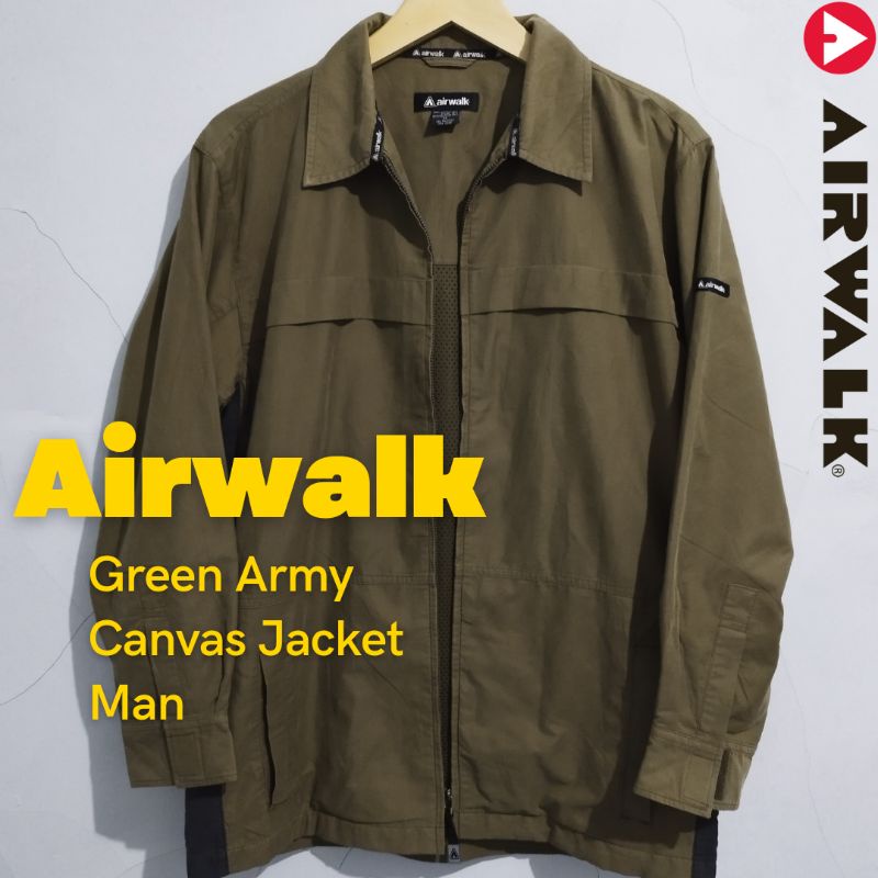 AIRWALK Coach Jacket Army Man Original ( PRELOVED / THRIFT )