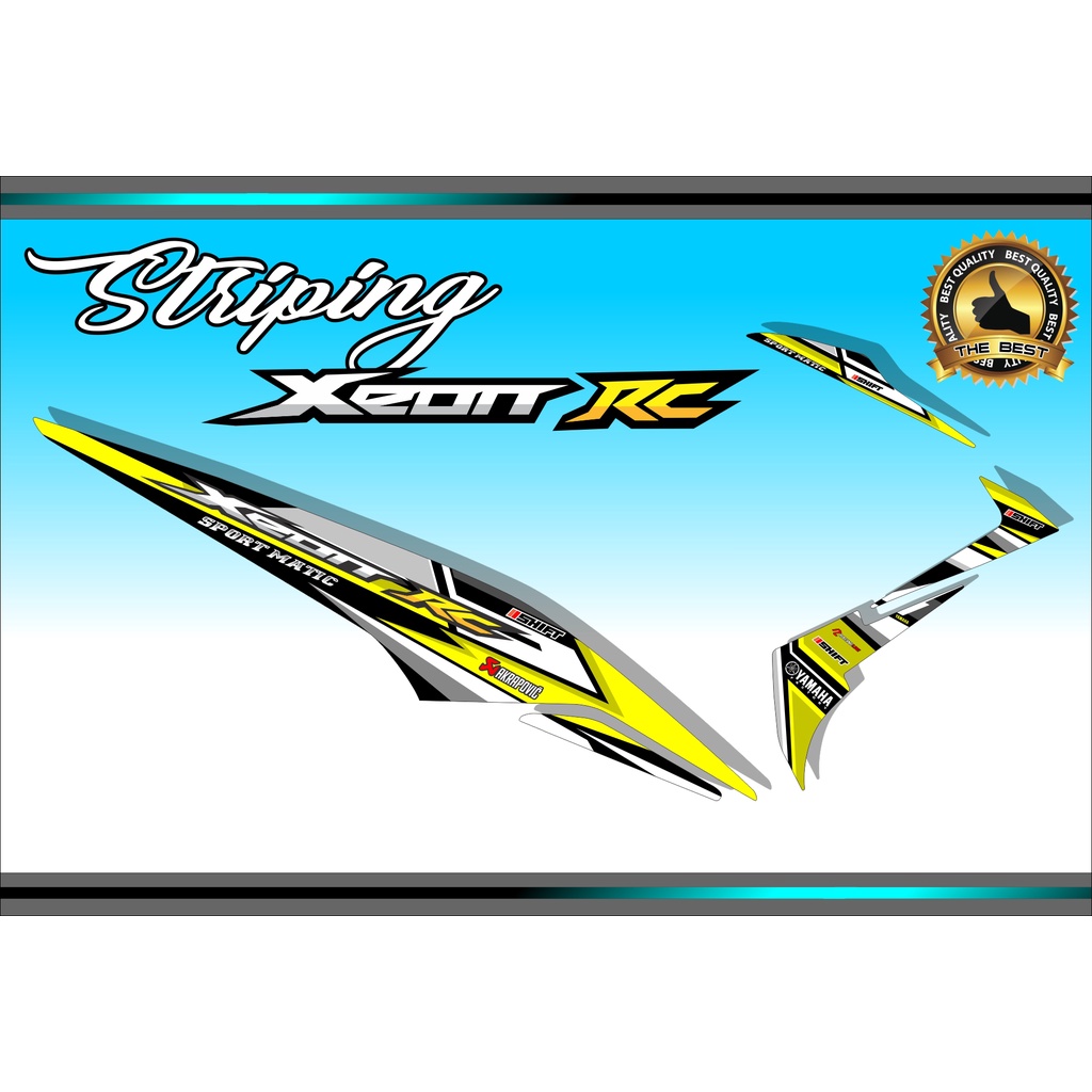 STRIPING MOTOR XEON RC STICKER VAIASI STRIPING MOTOR XEON  RC