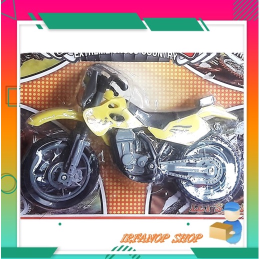 Mainan Diecast Anak Miniatur Motor Cross Besar