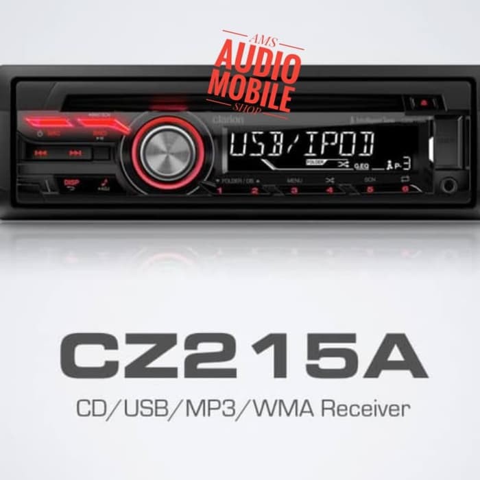 Head Unit Clarion Cz215A Tape Mobil Clarion Single Din Diskon