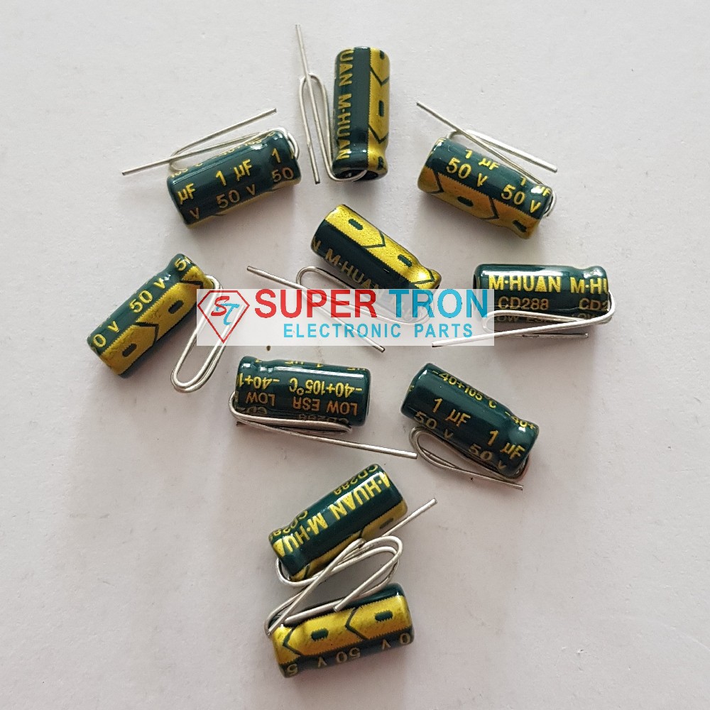 Capasitor Elco 1uf 2.2uf 4.7uf 10uf 50v - 10pcs