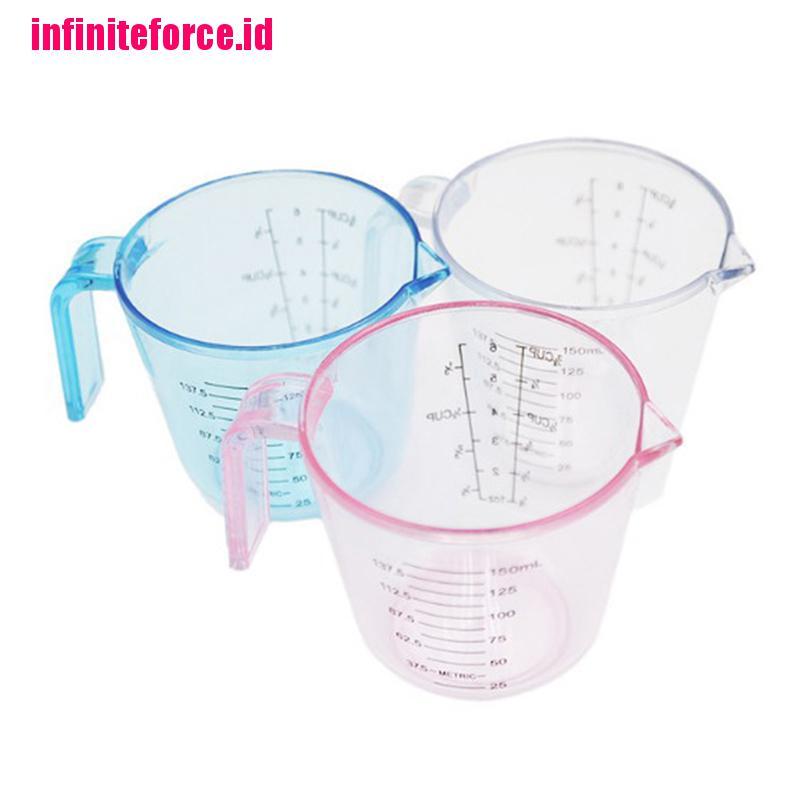 [IN*]150ml plastic clear measuring cup handle liquid pour spout home kitchen tools