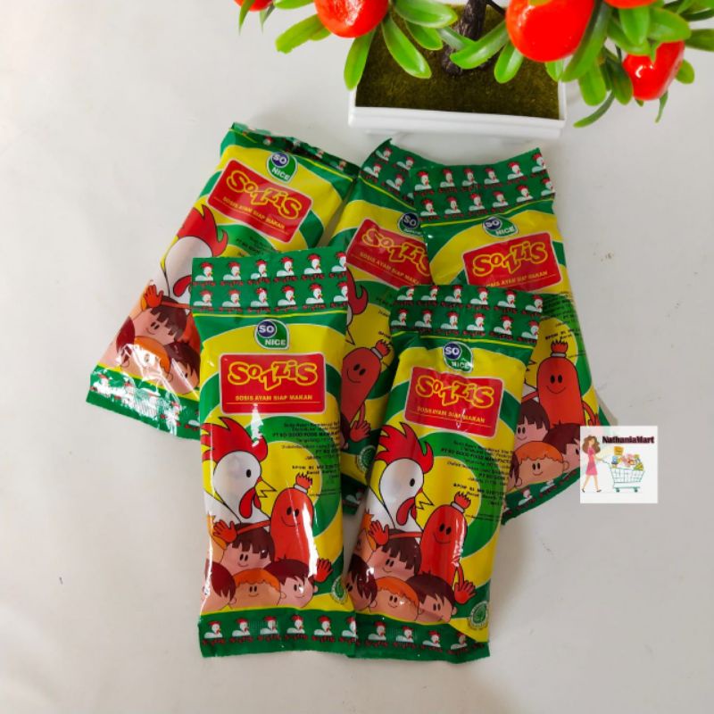 Sozzis So Nice Ayam isi 3pcs / Sosis SoNice siap makan isi 3pcs