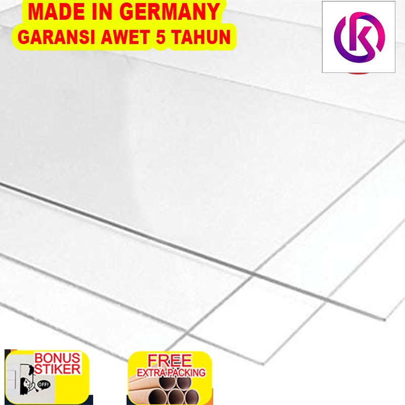 

Grosir Akrilik Potongan/Laser Cutting Acrylic 2mm - Ukuran A4 - Clear Bening