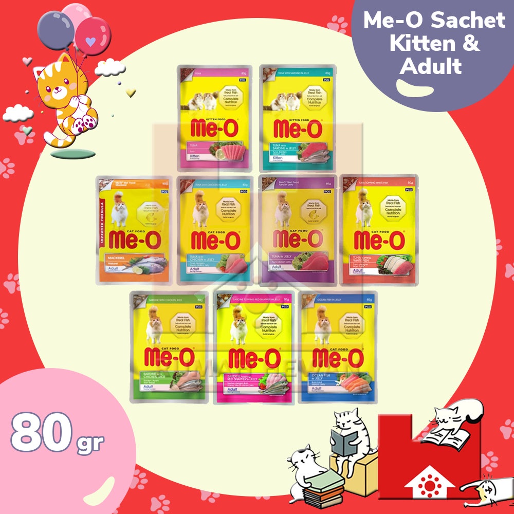 Meo Pouch 80gr Kitten &amp; Adult