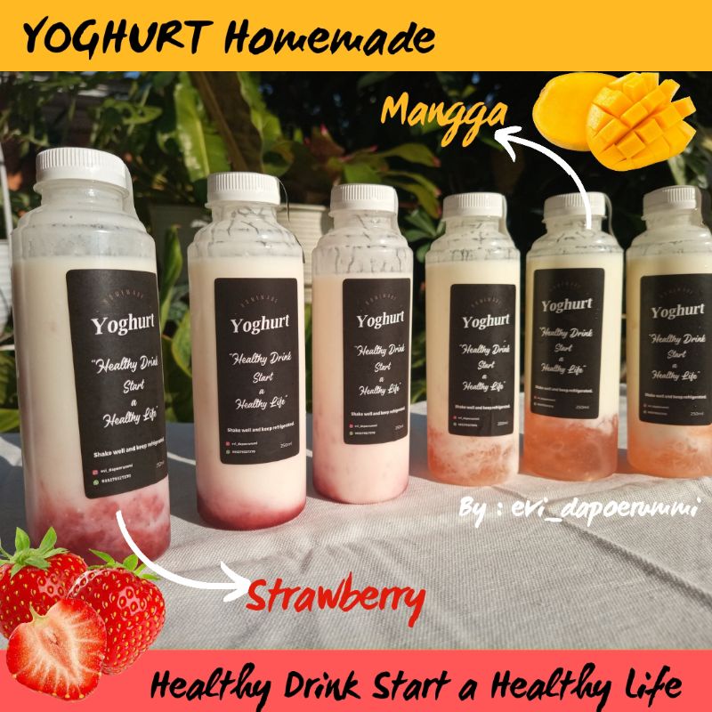 

YOGHURT homemade dengan buah asli