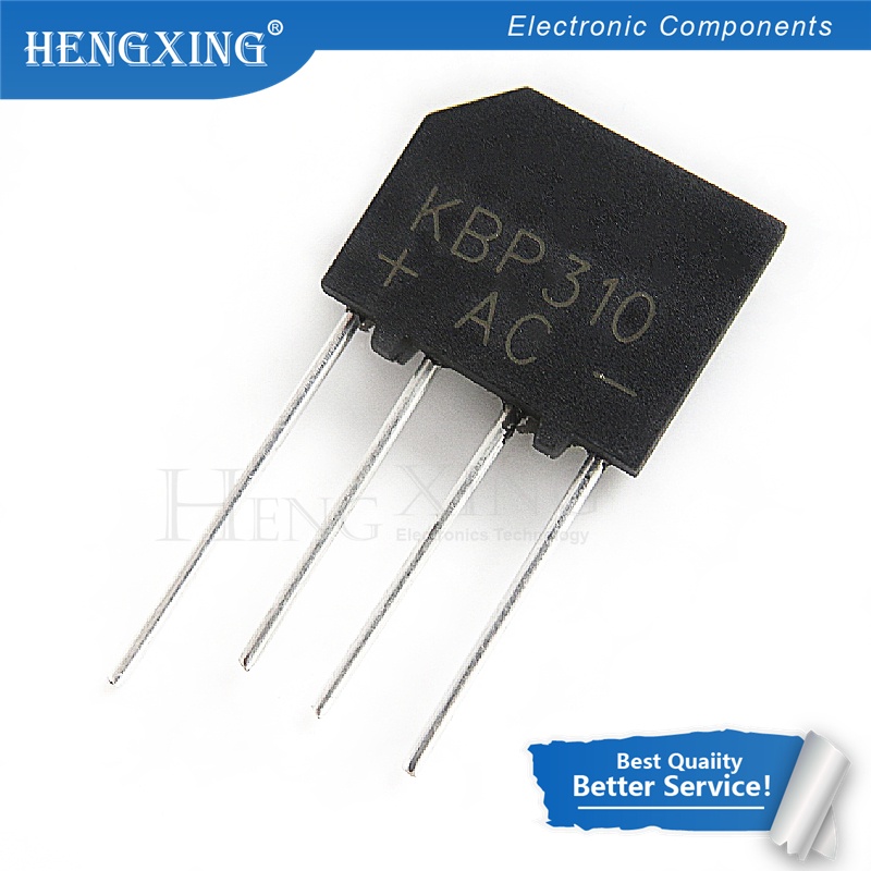 100 Pcs Rectifier Bridge KBP310 KBL-310 SIP-4 3A 1000V