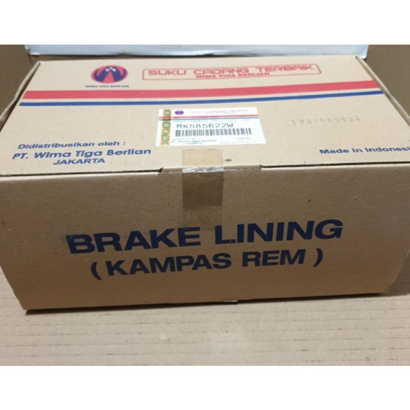 kampas rem hdx ps125 lining kit hdx original