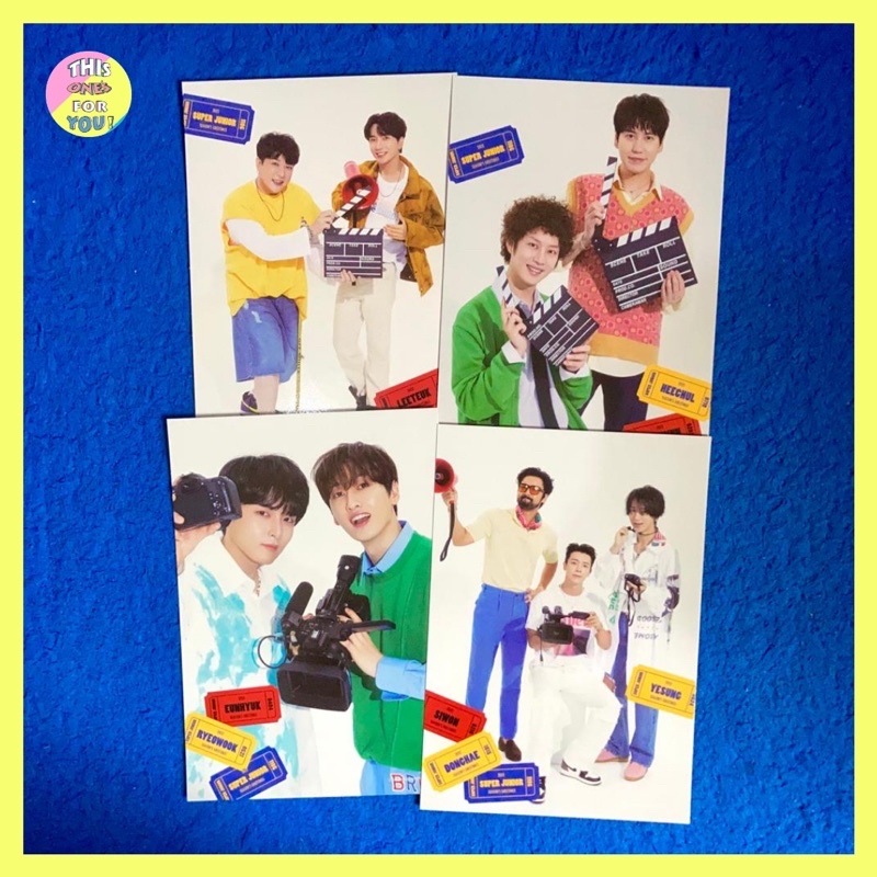 [READY] SUPER JUNIOR OFFICIAL UNIT A4 POSTER PC SG22 SEASON’S GREETINGS 2022 SUJU SJ SIWON YESUNG KY