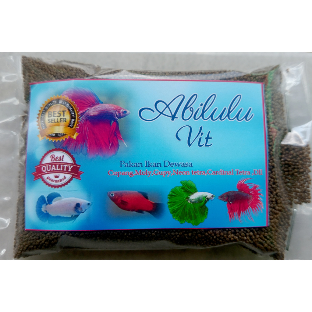 pakan ikan hias dewasa/pakan cupang,moly golden black gupy dll/pakan mengambang