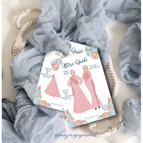 Attire Guide /Bridesmaid Card / Attire Guide Bridesmaid