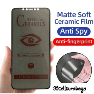 TG anti gores ceramic matte privacy Anti spy Realme all type
