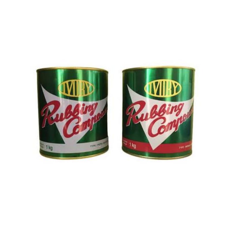 Jual Compound rubbing ivory 1kg merah dan putih kompon mobil rubbing