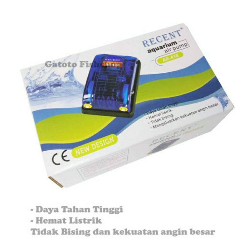 Aerator Aquarium 2 Lubang TERLARIS (Hanya Mesin) / MESIN GELEMBUNG AQUARIUM / AIR PUMP