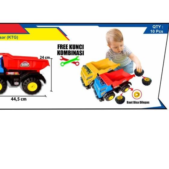 ☄ Truk Box Besar/Mainan Truk Konstruksi - AK68 DUMP TRUCK Mainan Mobil Mobilan TRUK besar Anak R6V5