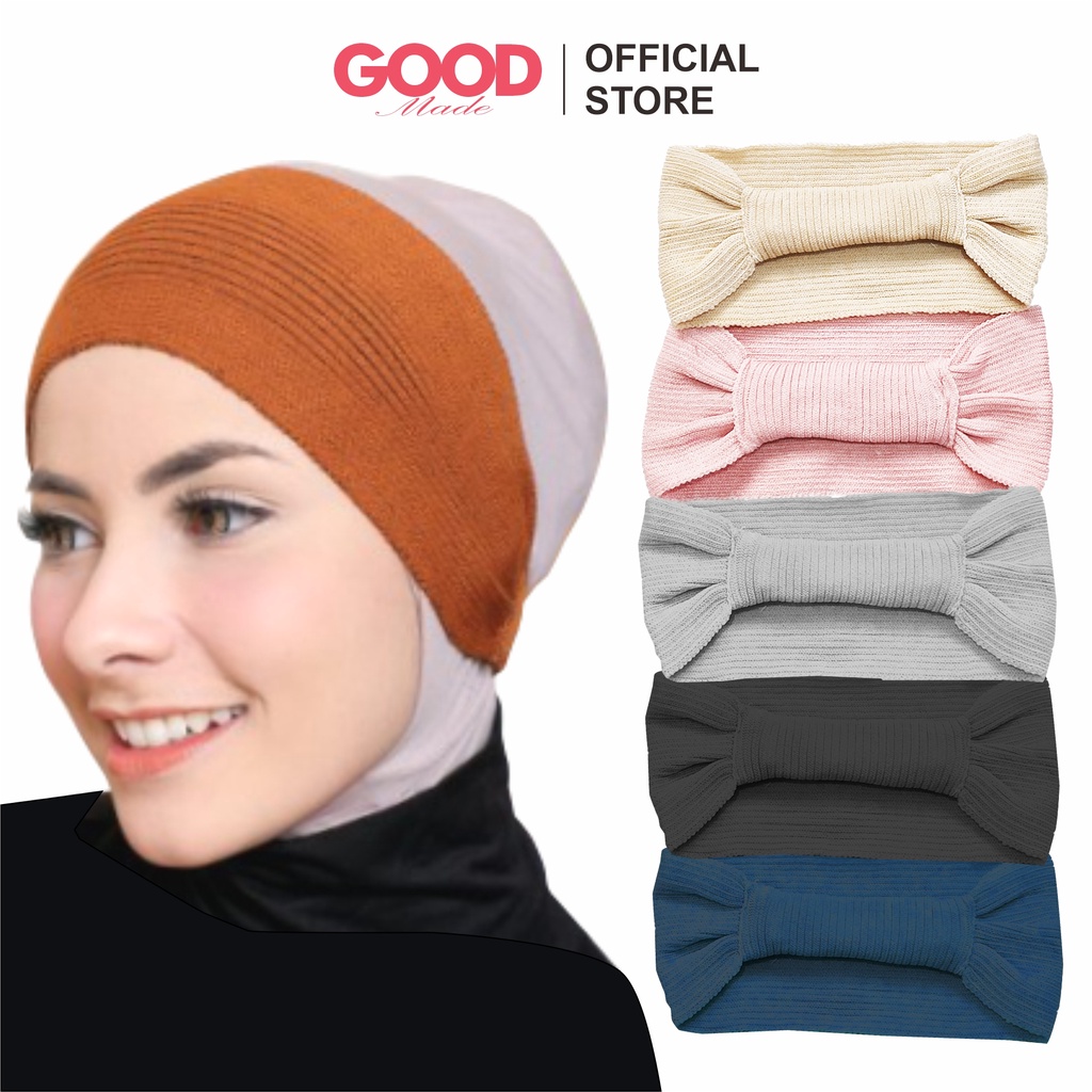 GOOD MADE - Ciput | Ciput Anti Budeg | Bondu | Ciput Murah | Ciput Jilbab | Ciput Rajut | Bandana Rajut Pita | COD