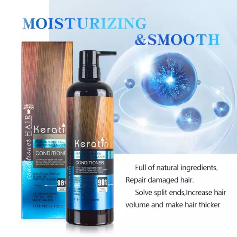 Profesional Salon Conditioner Keratin 900 ML / Kondisioner Rambut Terbaik Keratin
