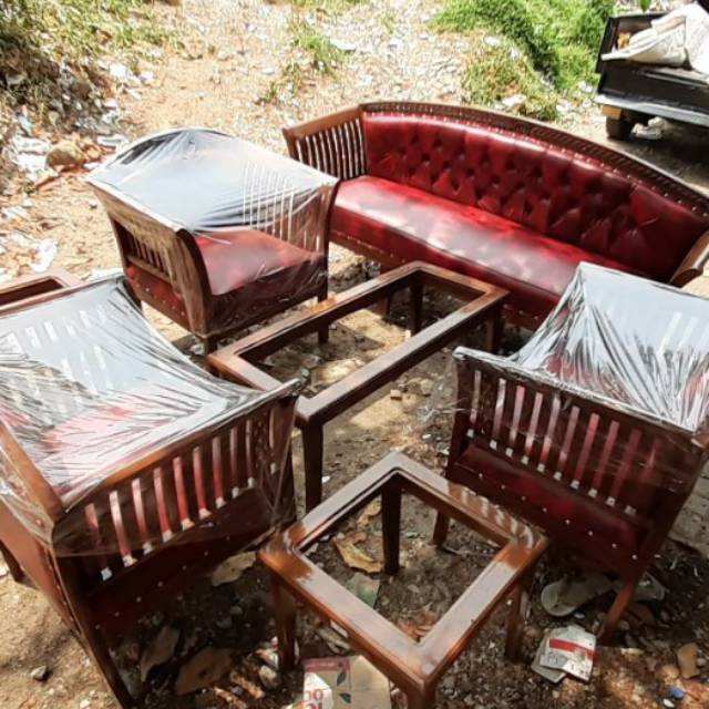 Sofa Citra Kepang Jati 3111 + Meja (Kursi Ruang Tamu)