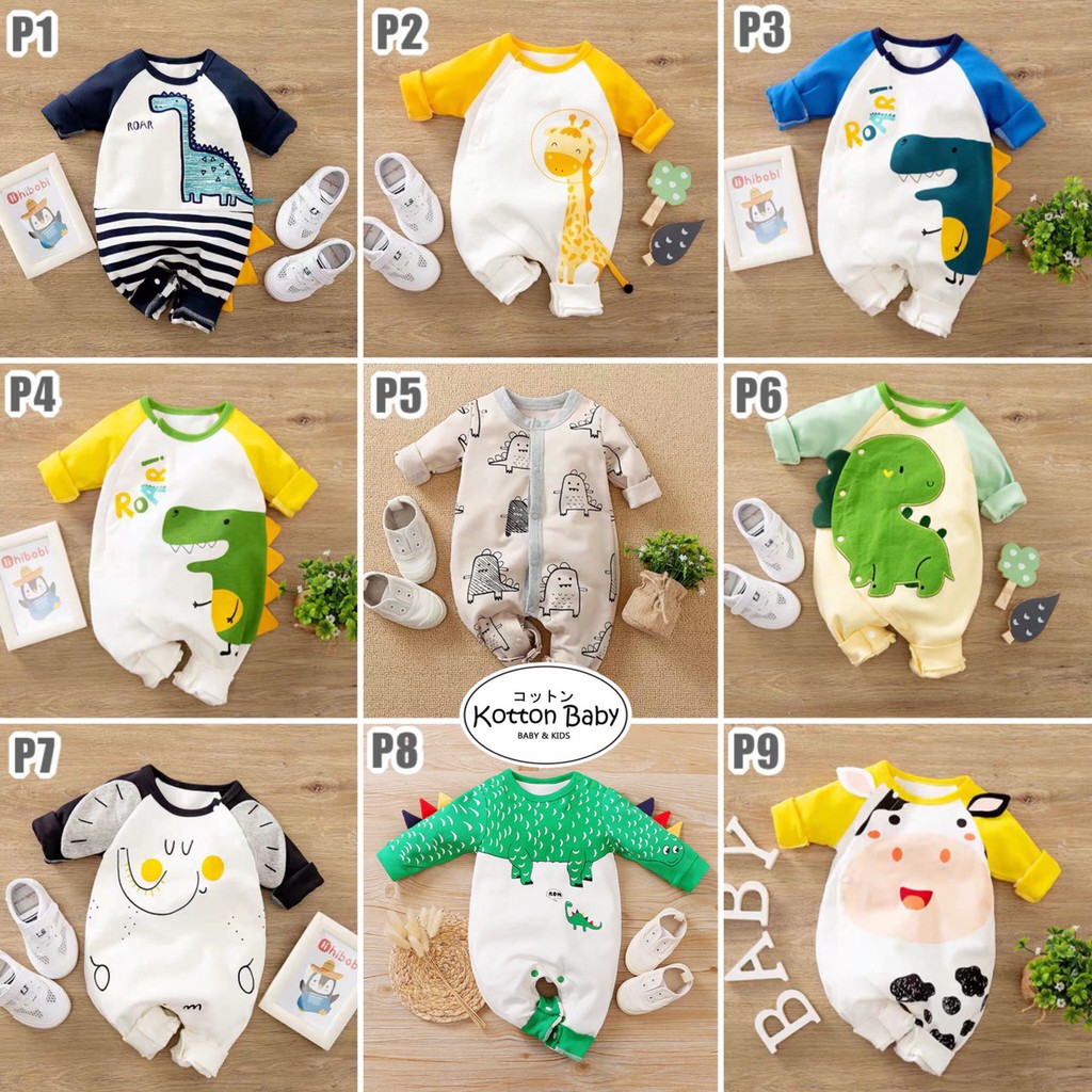 0-18bln PAKAIAN BAYI [Kualitas Impor] BAJU ANAK JUMPER JUMPSUIT ROMPER LAKILAKI YY P catalog