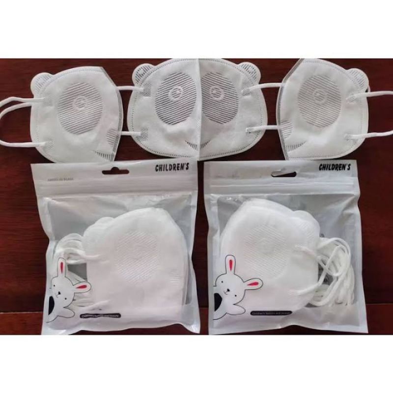 MASKER DUCKBILL ANAK MOTIF PANDA ISI 10 PCS