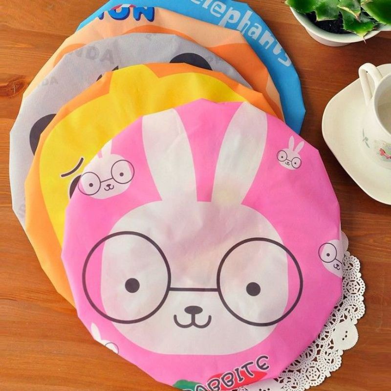 SHOWER CAP TEBAL/TOPI MANDI ANTI AIR WATERPROOF