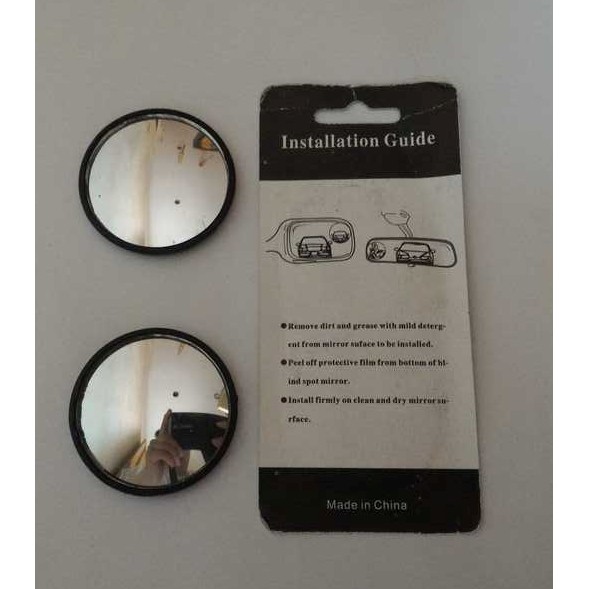 Kaca Spion Cembung / Tambahan  Kecil Bulat Tipis 1 set isi 2