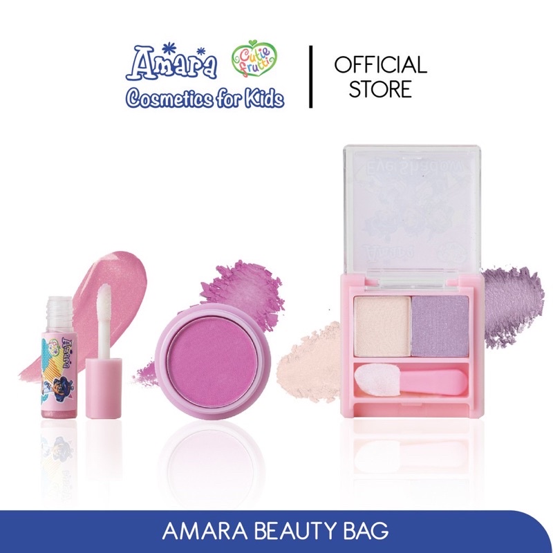 Amara Cosmetic for Kids Beauty Bag Kosmetik Makeup Anak Cewek Edukasi