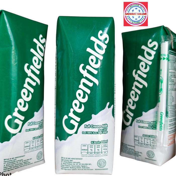 

Ee51F10 Susu Uht Greenfields Full Cream Milk 250Ml 1 Karton Isi 24 Pcs 6ddv