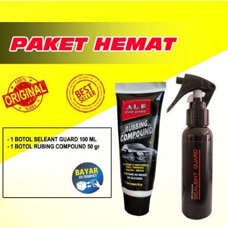 Paket compund alf Poles Baret Lecet Goresan Pengkilap Body Motor / Pengkilap Body Mobil /compund