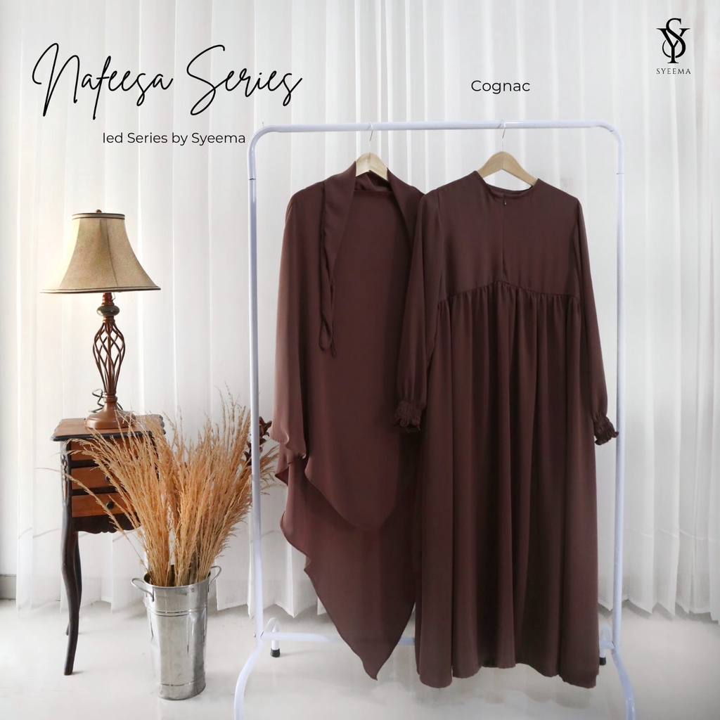 Gamis Nafeesa Series Cognac by Syeema