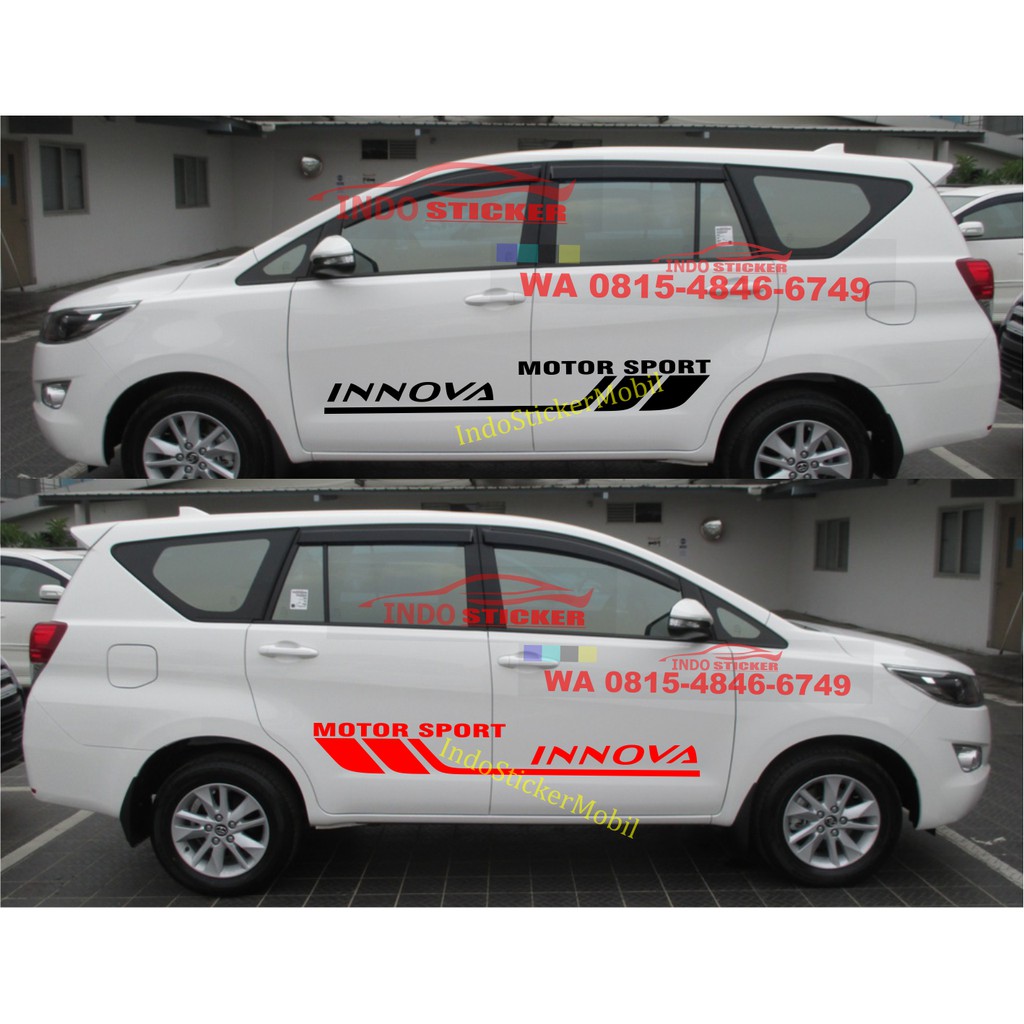 Stiker Sticker Mobil Innova Cutting Stiker Toyota Mobil Innova Side Body Shopee Indonesia