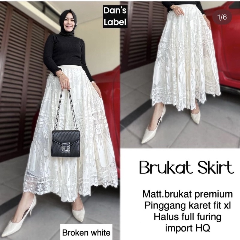 rok tutu brukat import