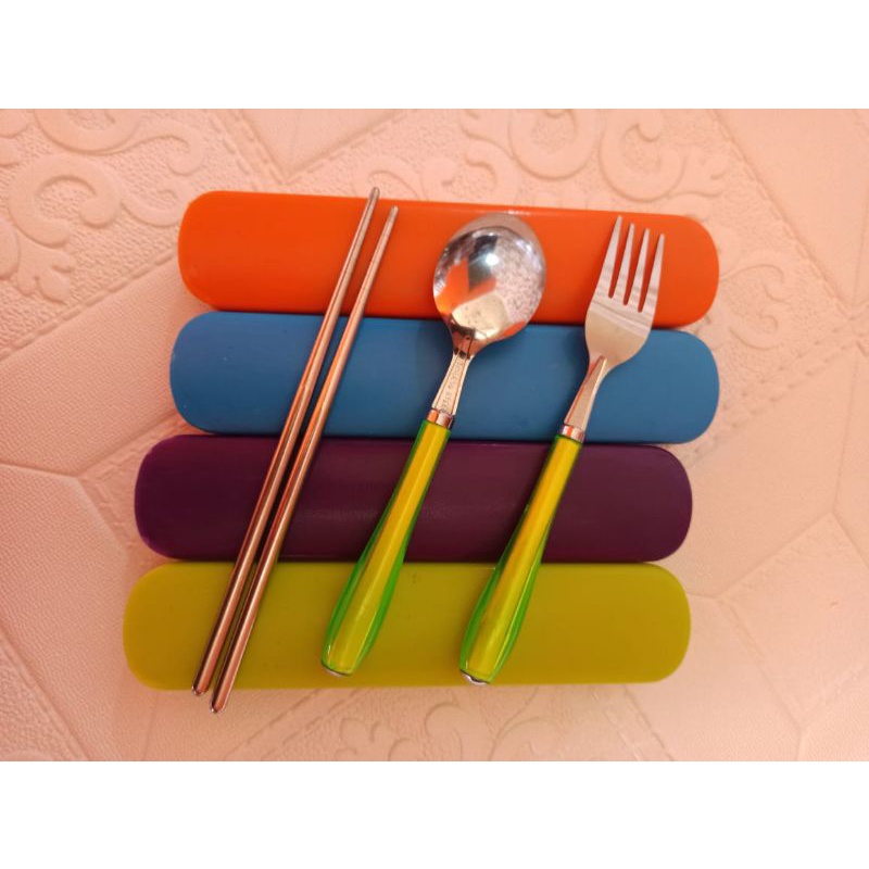 SENDOK TRAVELING STAINLESS BOX WARNA